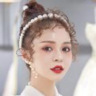 Wedding Faux Pearl Headband Headdress - One Size