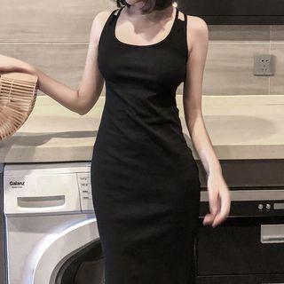 Sleeveless Open Back Bodycon Dress