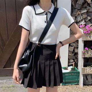 Polo Short-sleeve Knit Top