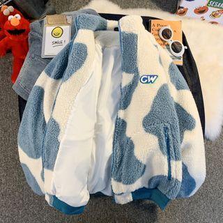 Dairy Cow Fleece Zip Jacket