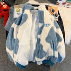 Dairy Cow Fleece Zip Jacket