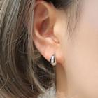 925 Sterling Silver Mini Hoop Earring 1 Pair - Mini Hoop Earring - One Size