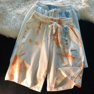 Tie Dye Drawstring Shorts