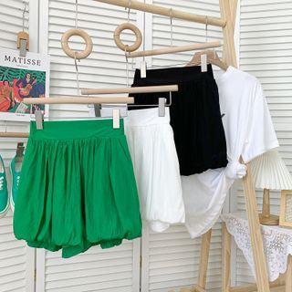 Paperbag High-waist Bubble Shorts