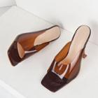 High-heel Pvc Sandals