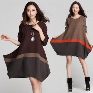 Long-sleeve Quilted Dress
