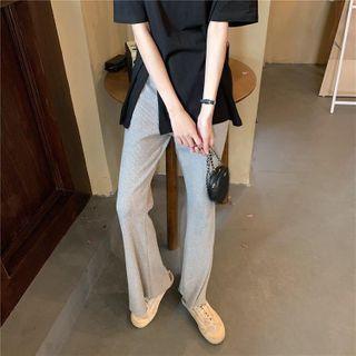Elbow-sleeve Slit T-shirt / Leggings