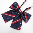 Striped Bow Tie Bow Tie - Stripe - Red & Blue - One Size