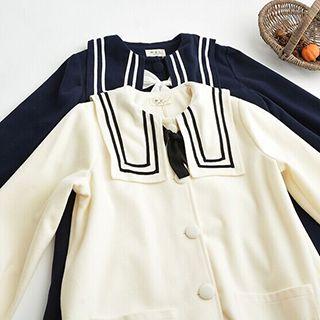 Sailor Collar Long Jacket