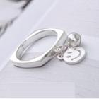 Sterling Silver Smile Accent Ring As Shown In Figure - One Size