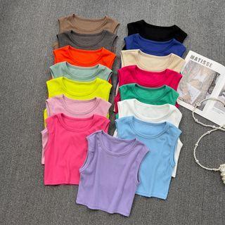 Racerback Crop Tank Top