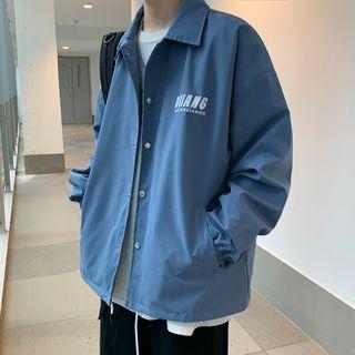 Smiley Face Print Jacket