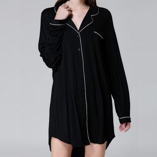 Plain Sleep Shirt Dress