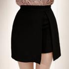 Slit-trim Mini Skirt