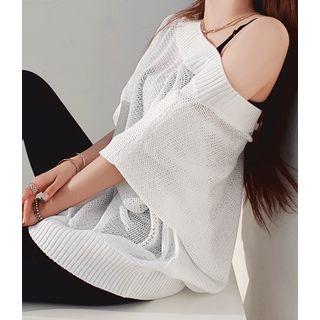 Convertible Dolman-sleeve Cardigan