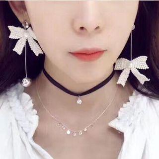 Bow Non-matching Drop Earring