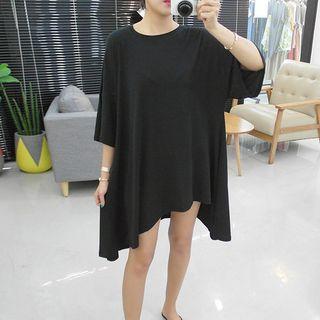 Flared Mini T-shirt Dress