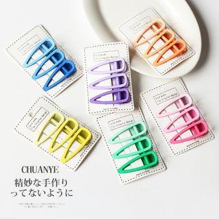 Set Of 3: Alloy Hair Clip