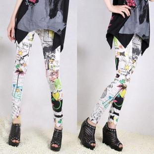 Spattered Printed Leggings