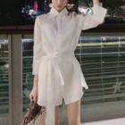 Set: 3/4-sleeve Shirt + Shorts + Camisole