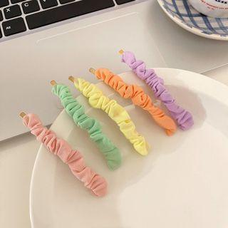 Shirred Fabric Hair Pin