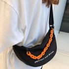 Lettering Acrylic Chain Sling Bag