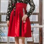 Hanbok Skirt (midi / Red)