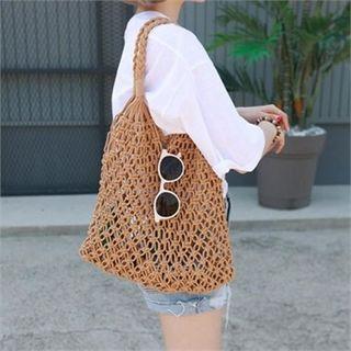 Woven String Shopper Bag
