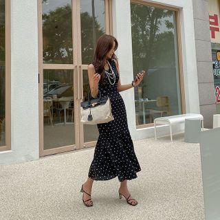 Polka-dot Long Mermaid Dress