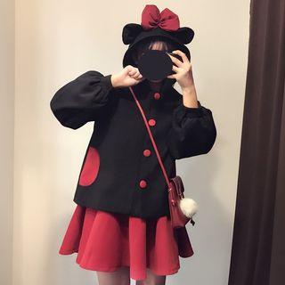 Balloon Sleeve Baseball Jacket