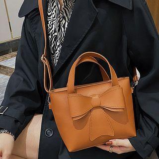 Bow Crossbody Bucket Bag