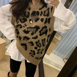 Leopard Sweater Vest