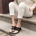 Toe-strap Block-heel Sandals