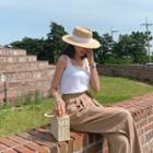 Sleeveless Wrap Knit Top