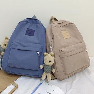 Rabbit Brooch Nylon Backpack