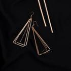 Multi-triangle Earring Gold - One Size
