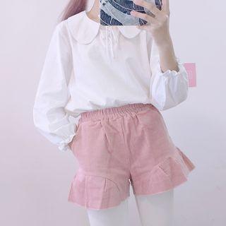 Corduroy Shorts Pink - One Size
