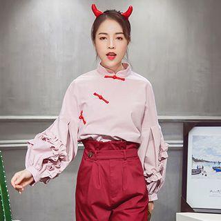 Knot Button Blouse