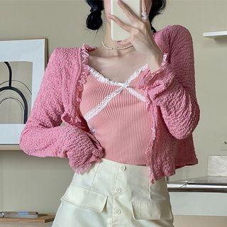 Lace Light Jacket / Camisole Top