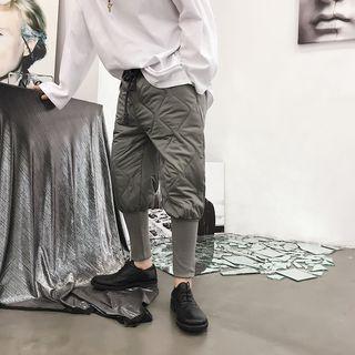 Quilted Baggy Pants