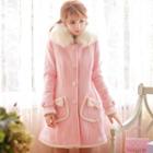 Faux Fur-collar Hooded Jacket