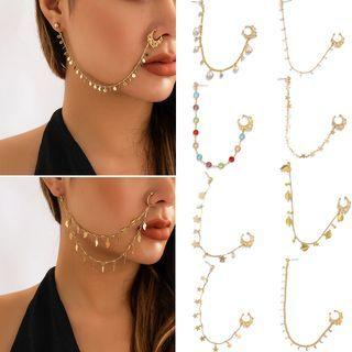 Nose Chain Earring (various Designs)