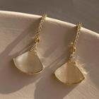 Gingko Leaf Drop Earring 1 Pair - Gold - One Size