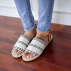 Ankle-strap Stripe Espadrille Sandals