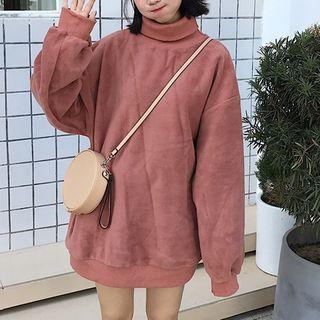 Turtleneck Fleece Top