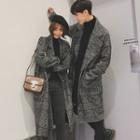 Couple Matching Houndstooth Wool Coat