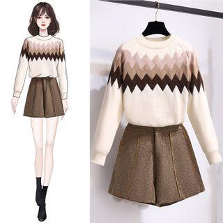 Set Of 2: Sweater + Shorts