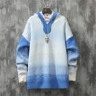 Ombre Knit Hoodie