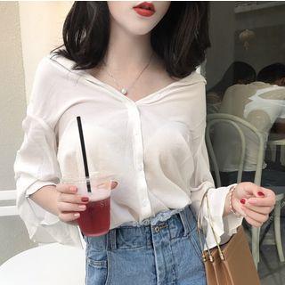 3/4 Sleeve Chiffon Shirt