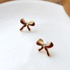 Bow Glaze Earring